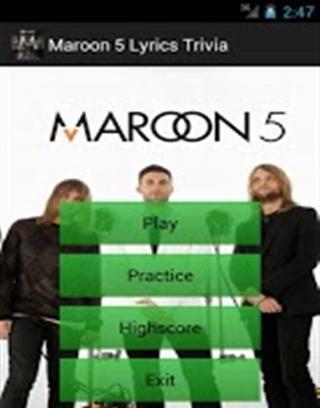 Maroon 5 Lyrics Trivia截图2