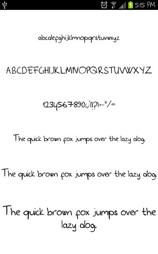 Handwriting for FlipFont® free截图1