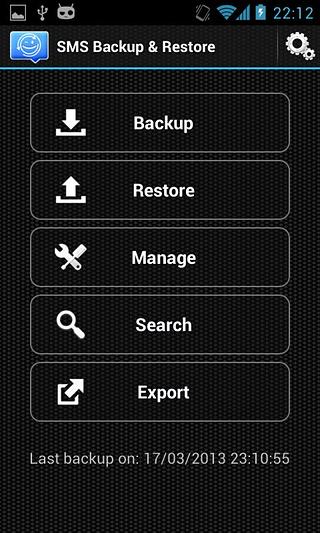 SMS Backup & Restore截图1