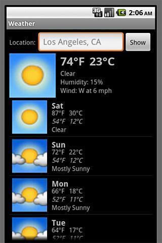 Weather Temperature截图2