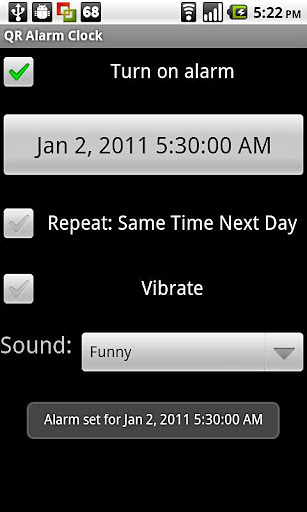 QR Alarm Clock截图4