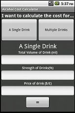 Alcohol Cost Calculator截图1