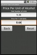 Alcohol Cost Calculator截图2