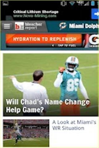 Miami Dolphins Dashboard截图1