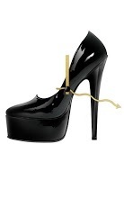 Black High Heel Clock Widget截图2