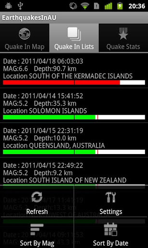 EarthquakeAustralia Region截图1