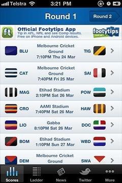 AFL Live Scores Footy Now截图