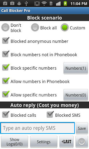 Ultimate Call Blocker Free截图1