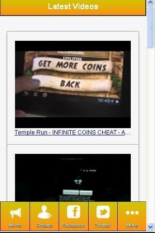Temple Run Cheats,News,Videos截图3
