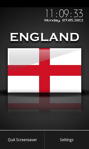 England - Flag Screensaver截图3