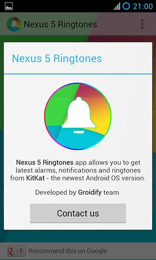 Nexus 5 Kitkat Ringtones截图4