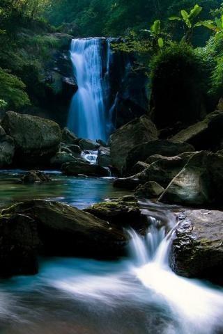 春天瀑布壁纸  Spring Falls Wallpaper截图3