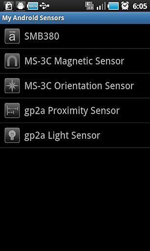 My Android Sensors截图2