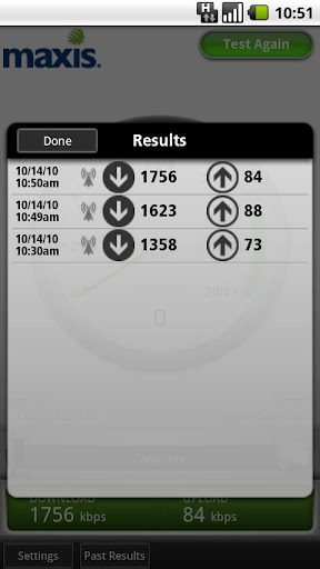 Maxis Mobile Speed Test截图1
