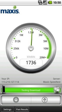 Maxis Mobile Speed Test截图