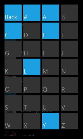 WP7风格联系人截图