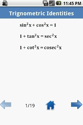 Trigonometry Formulas截图4