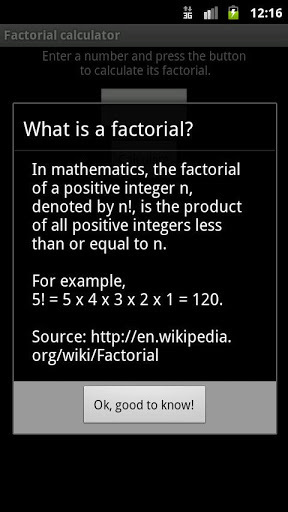 Factorial calculator截图1