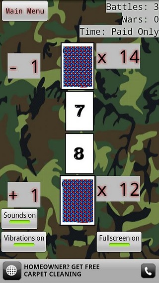 战争 -纸牌游戏（免费）截图4