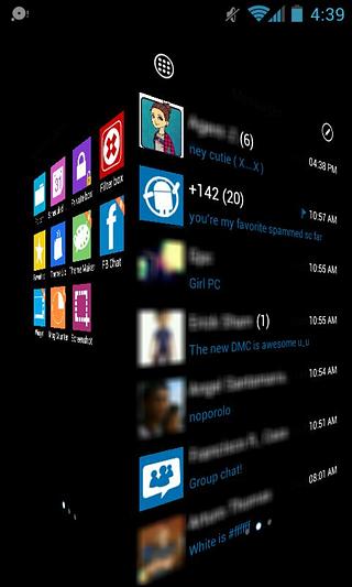 GOSMS WP7的蓝色主题免费截图2