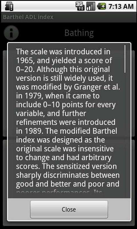 Barthel ADL index截图2