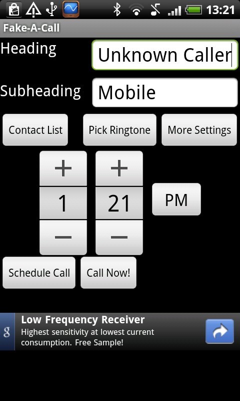 Fake-A-Call Lite截图1