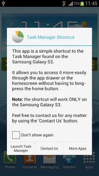 Galaxy S3 Task Manager Shortcu截图