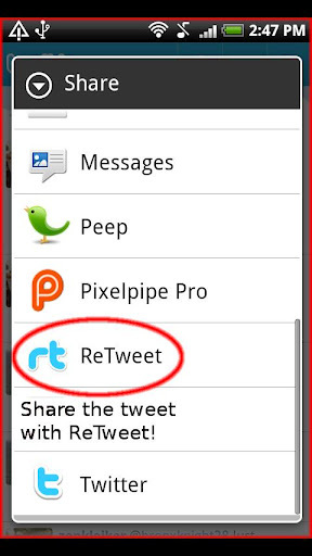 ReTweet (Twitter helper app)截图3