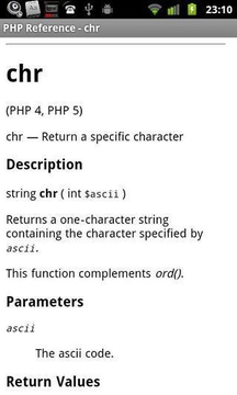 PHP Reference截图