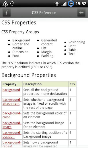 CSS Reference截图1