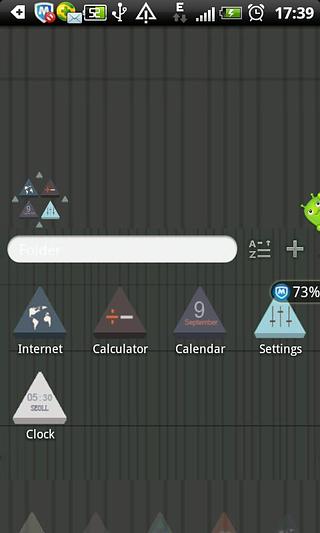 3D Triangle Theme Go Launcher截图3