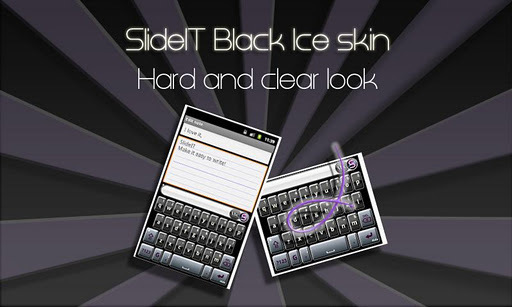 SlideIT Black Ice Skin截图1