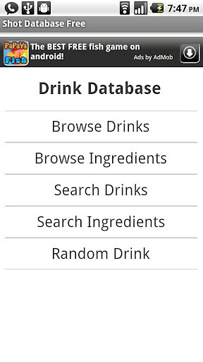 Drink Database Free截图1