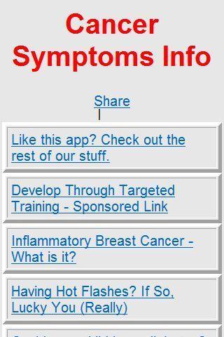 Cancer Symptoms Info截图1