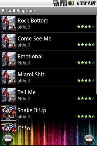 Pitbull  铃声截图2