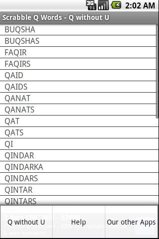 Scrabble Q Words截图1