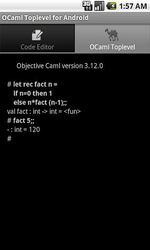 OCaml Toplevel for Android截图1