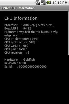 Android CPUZ截图