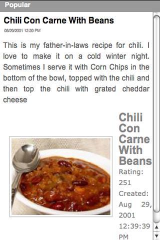 Chili Recipes截图2