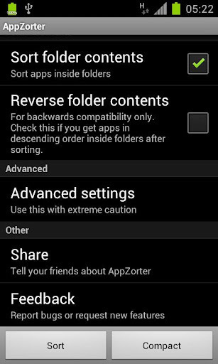 AppZorter Lite for TouchWiz截图1