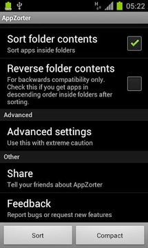 AppZorter Lite for TouchWiz截图
