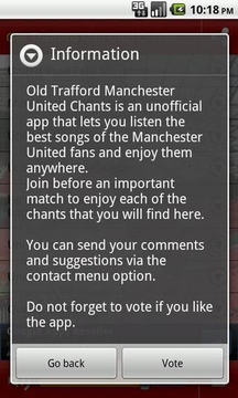 Old Trafford Manchester Chants截图