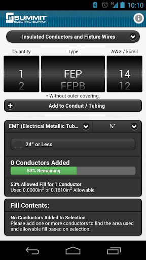 Conduit Fill Tracker截图1