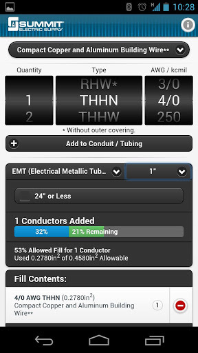 Conduit Fill Tracker截图5