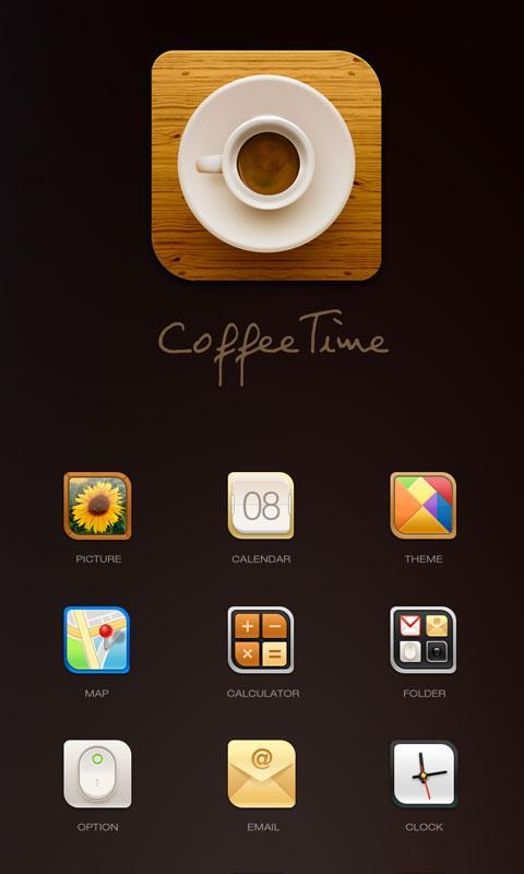 360手机桌面主题—咖啡时光截图1
