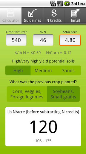 Corn N Rate Calculator截图1