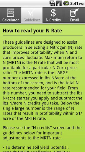 Corn N Rate Calculator截图3