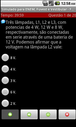 Simulado ENEM Vestibular FREE截图2