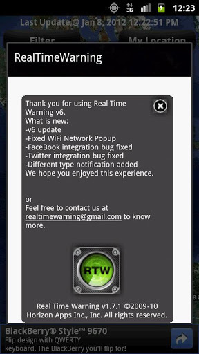 Real Time Warning截图5