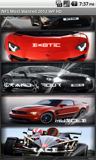 NFS Most Wanted 2012 Cars HD截图1